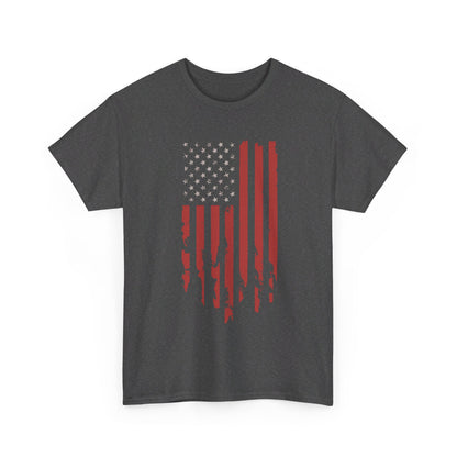 Medium fabric American flag tee