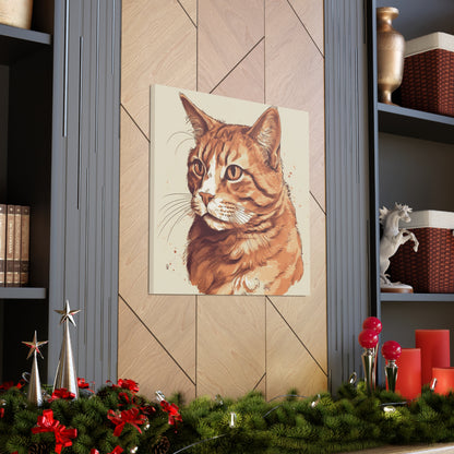 "Watercolor Cat Portrait" Wall Art - Weave Got Gifts - Unique Gifts You Won’t Find Anywhere Else!