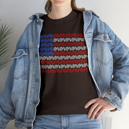 "American Flag Tractors" T-Shirt - Weave Got Gifts - Unique Gifts You Won’t Find Anywhere Else!