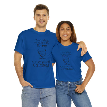 "Farm & Chickens" T-Shirt - Weave Got Gifts - Unique Gifts You Won’t Find Anywhere Else!