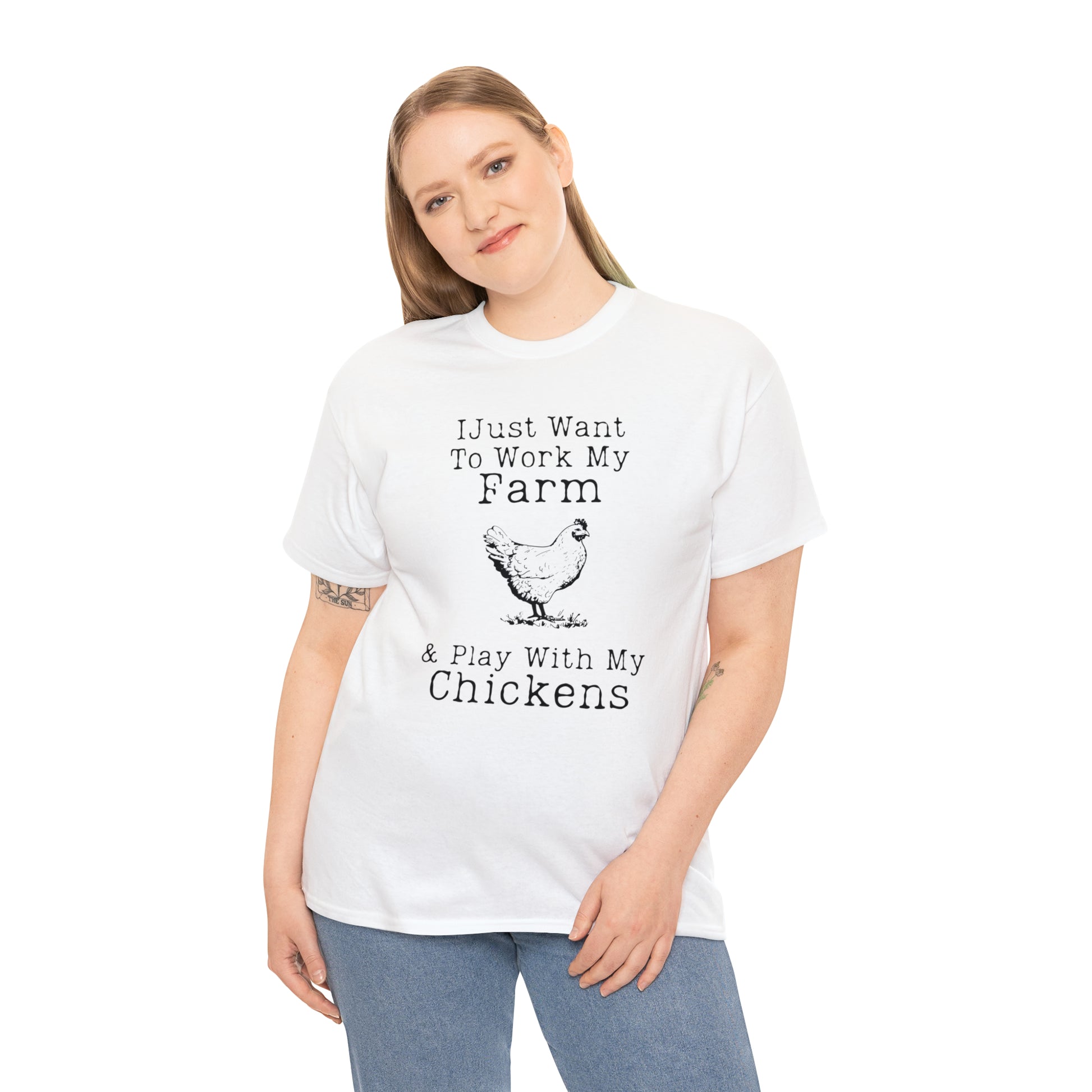 "Farm & Chickens" T-Shirt - Weave Got Gifts - Unique Gifts You Won’t Find Anywhere Else!