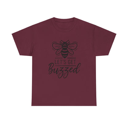 "Let's Get Buzzed Bee Graphic T-Shirt"