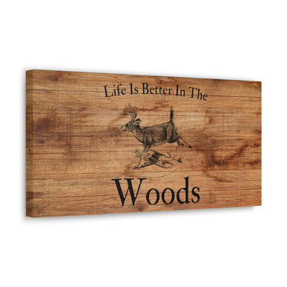 "Life Is Better In The Woods" Wall Art - Weave Got Gifts - Unique Gifts You Won’t Find Anywhere Else!