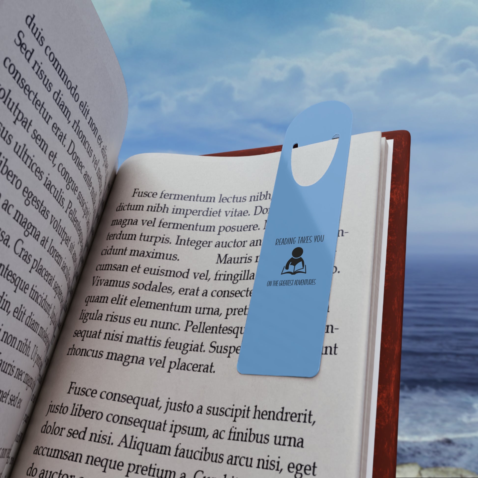 Durable aluminum book lover bookmark
