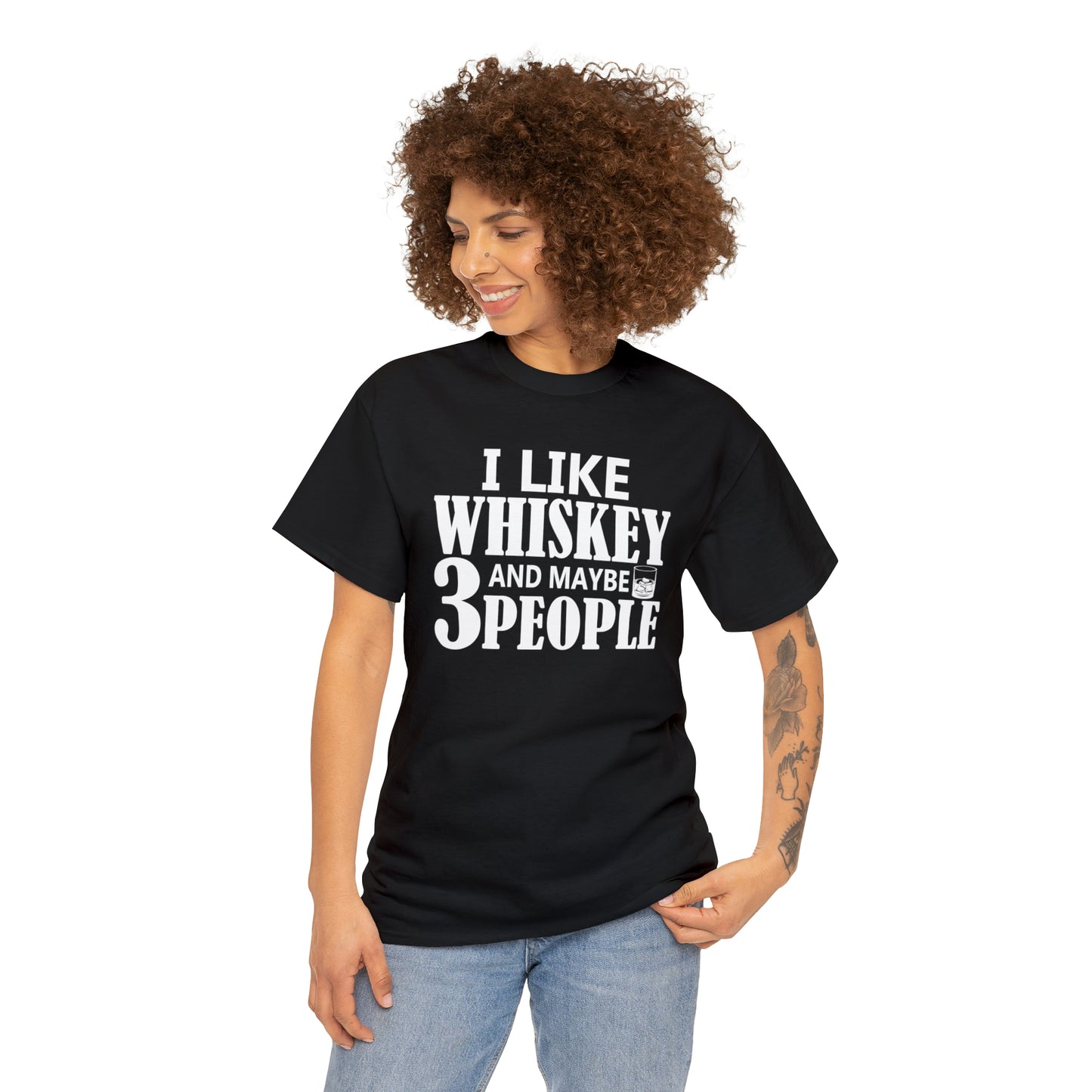 "I Like Whiskey & Like 3 People" T-Shirt - Weave Got Gifts - Unique Gifts You Won’t Find Anywhere Else!