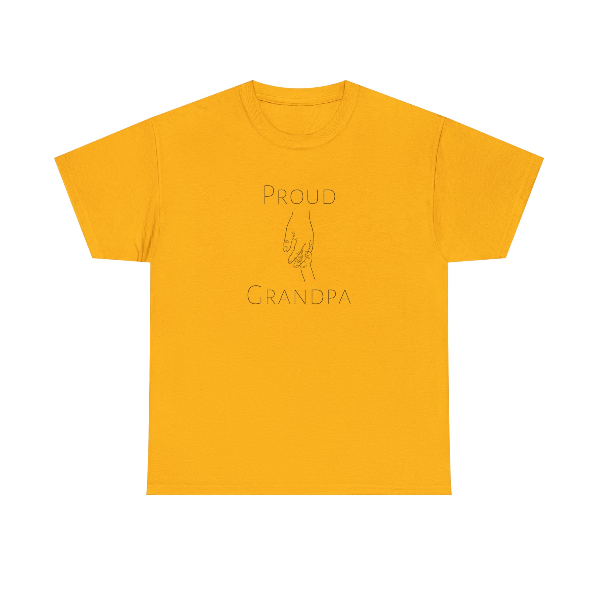 Cute family t-shirt for grandpa with touching hand-holding graphic
