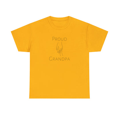 Cute family t-shirt for grandpa with touching hand-holding graphic
