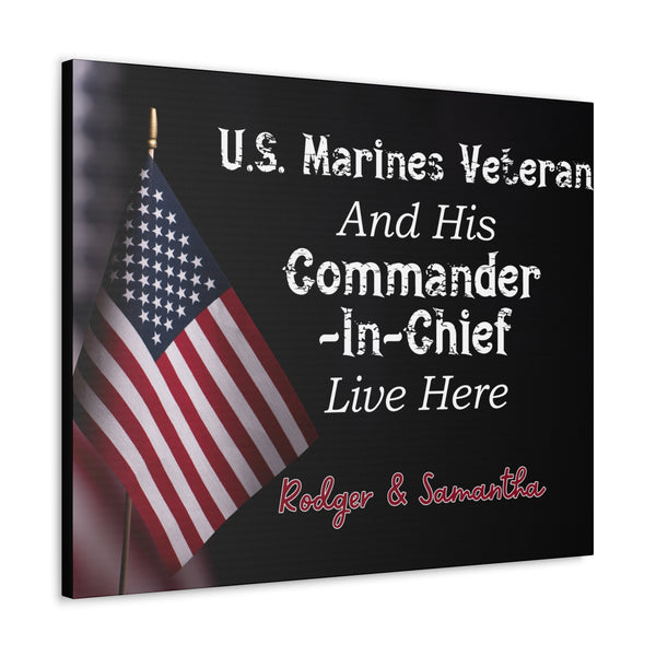 Custom "US Marine Veteran" Wall Art - Weave Got Gifts - Unique Gifts You Won’t Find Anywhere Else!