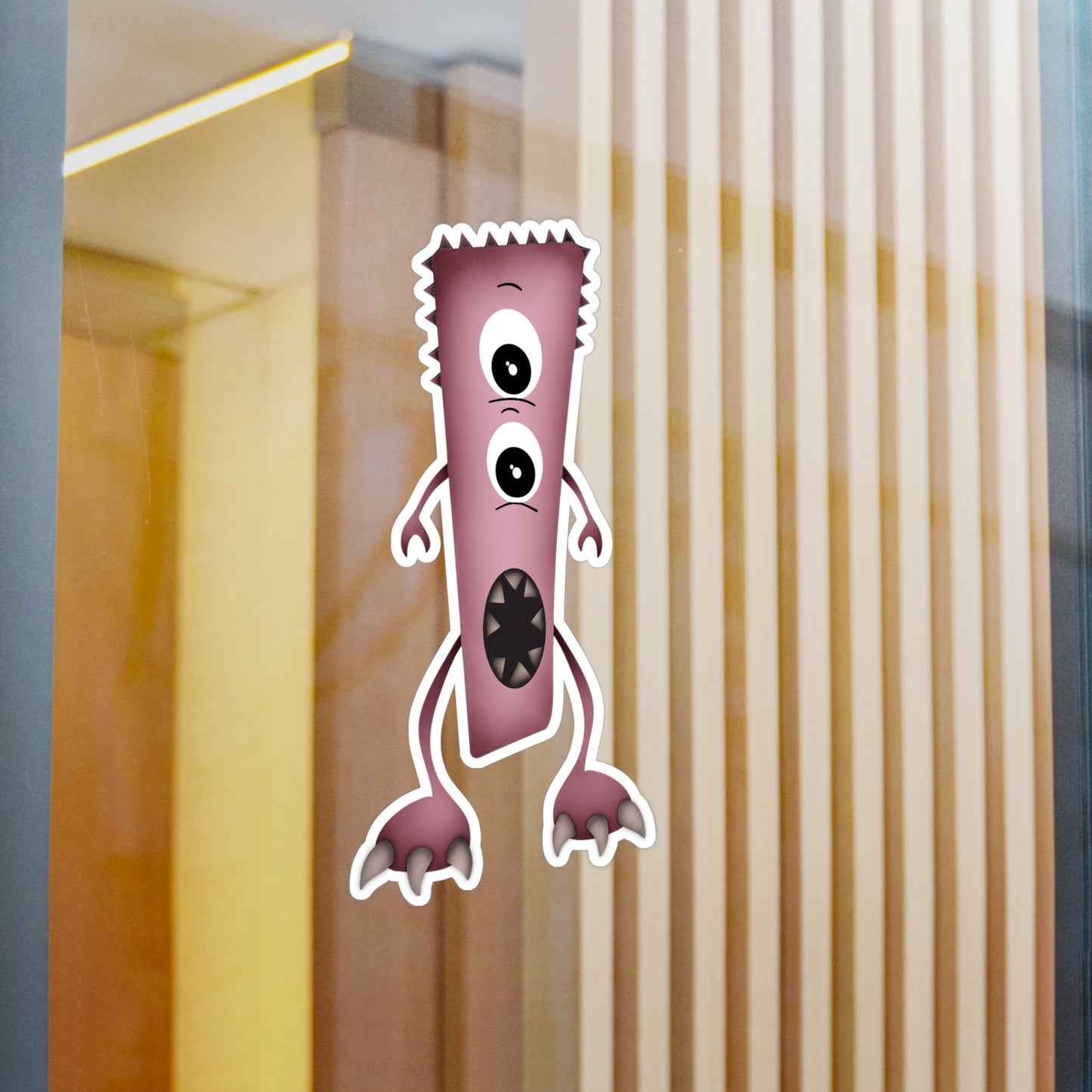 Baby monster sticker for nursery or playroom
