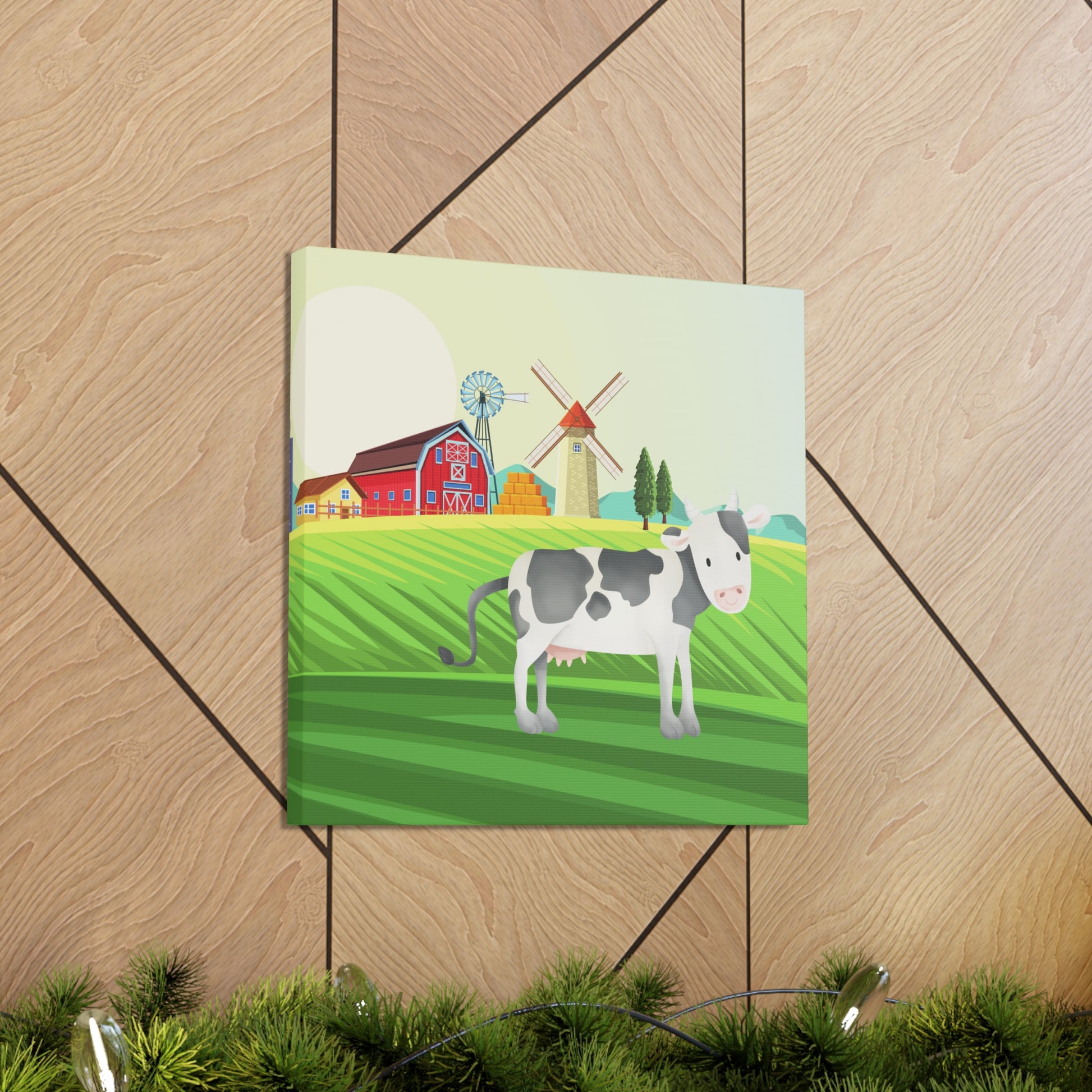 "Cow On A Farm" Kids Wall Art - Weave Got Gifts - Unique Gifts You Won’t Find Anywhere Else!