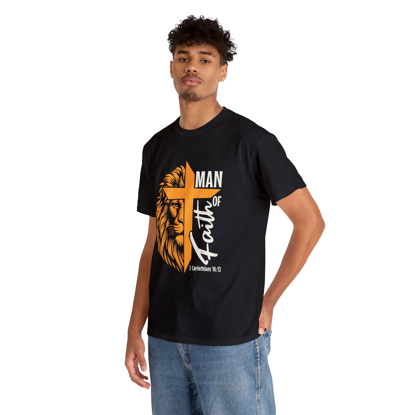 "Man Of Faith" T-Shirt - Weave Got Gifts - Unique Gifts You Won’t Find Anywhere Else!