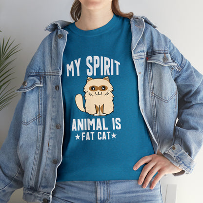 "Fat Cat Spirit Animal" T-Shirt - Weave Got Gifts - Unique Gifts You Won’t Find Anywhere Else!