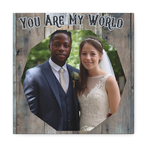 "You Are My World" Custom Photo Wall Art - Weave Got Gifts - Unique Gifts You Won’t Find Anywhere Else!