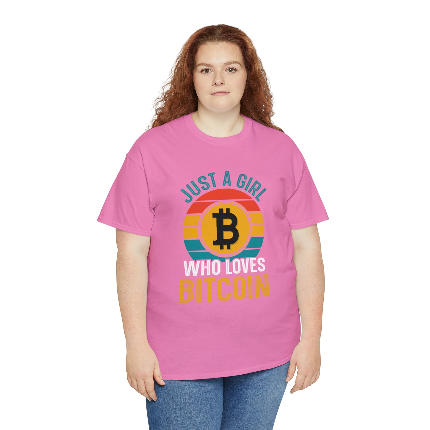 "Just A Girl Who Loves Bitcoin" T-Shirt - Weave Got Gifts - Unique Gifts You Won’t Find Anywhere Else!