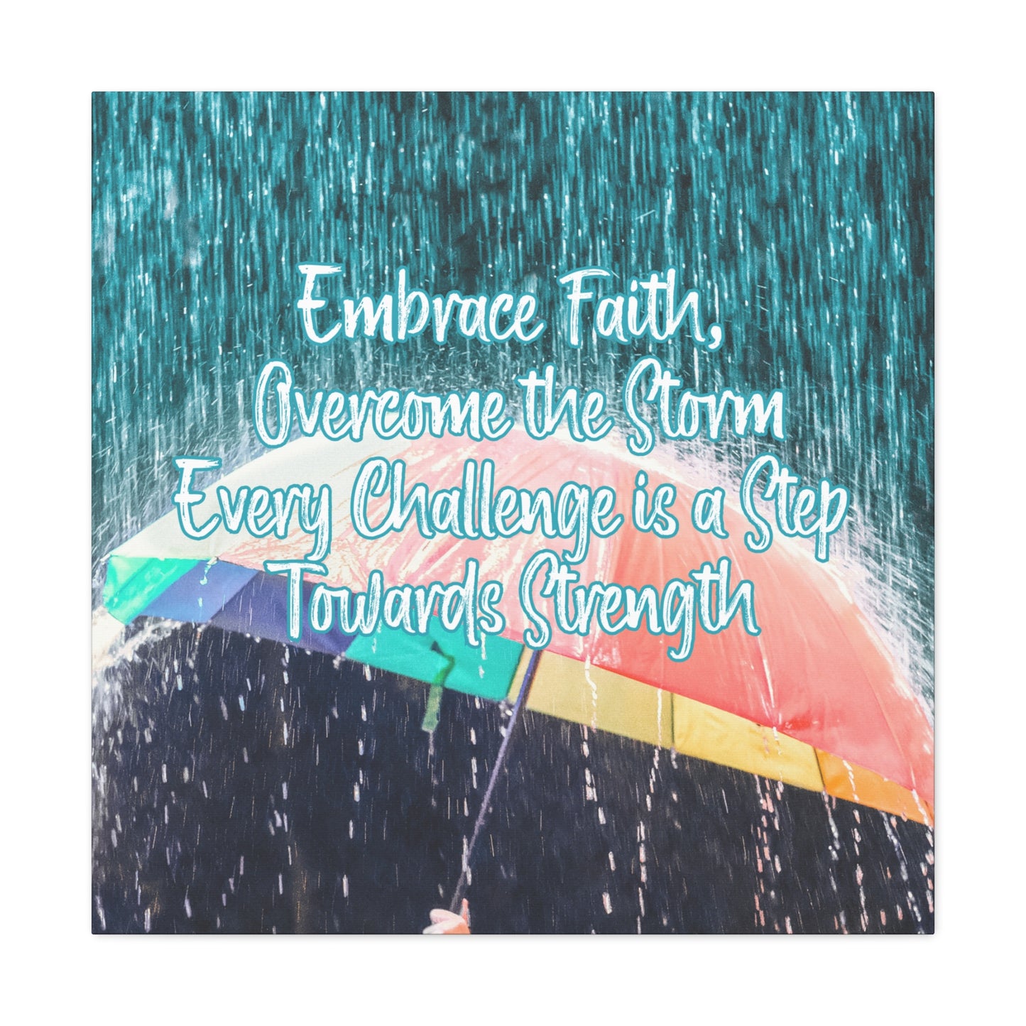 Inspirational rain-themed wall decor for bedrooms and prayer rooms
