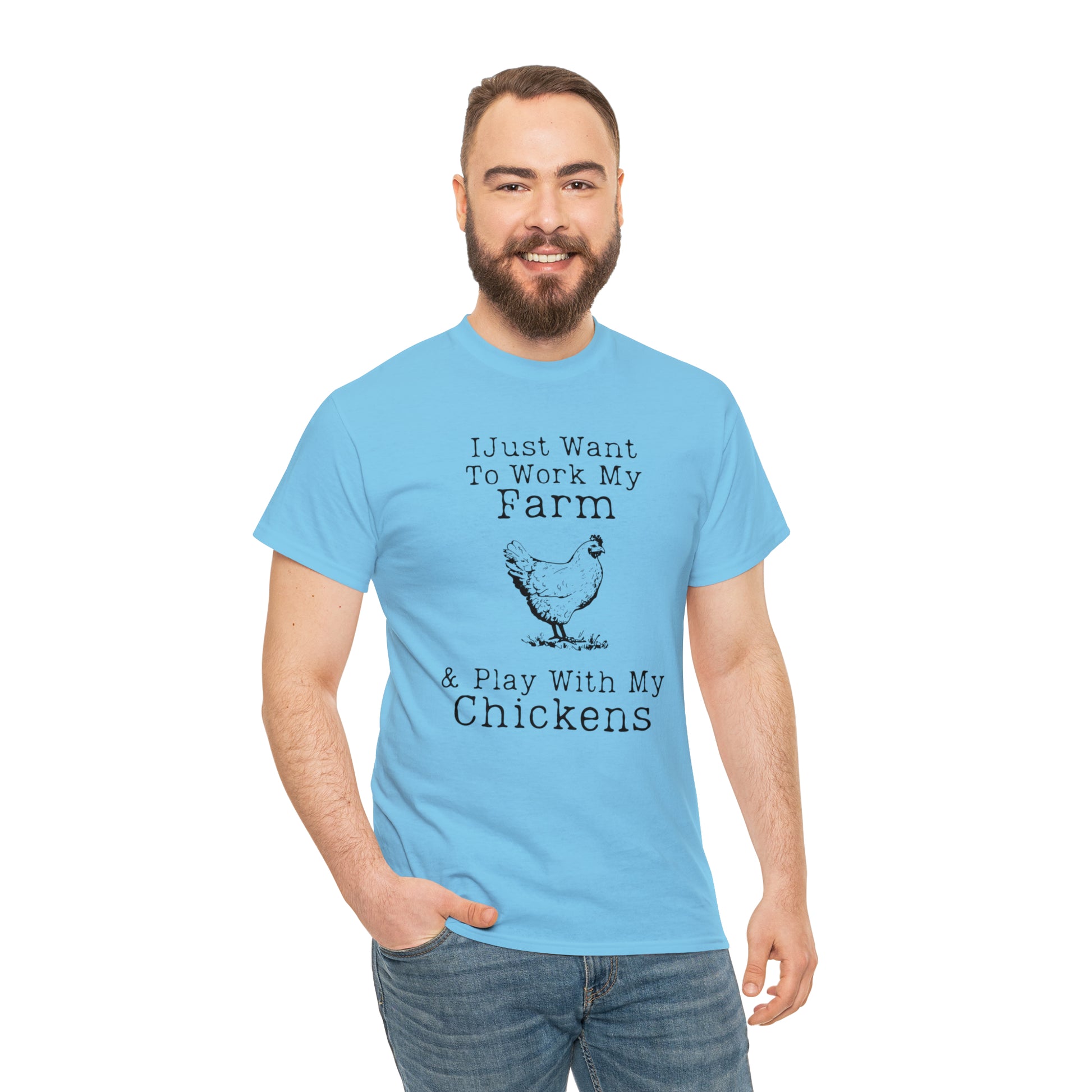 "Farm & Chickens" T-Shirt - Weave Got Gifts - Unique Gifts You Won’t Find Anywhere Else!