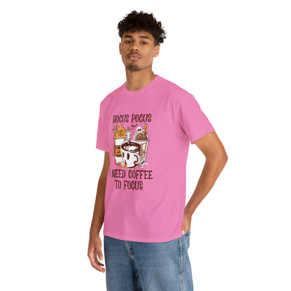 "Hocus Pocus, I Need Coffee To Focus" T-Shirt - Weave Got Gifts - Unique Gifts You Won’t Find Anywhere Else!