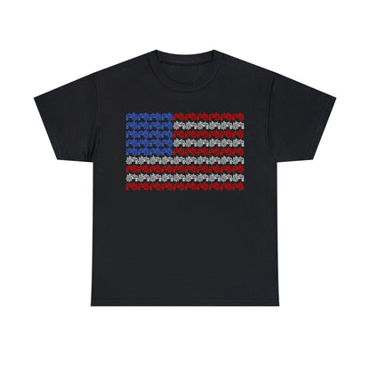 "American Flag Tractors" T-Shirt - Weave Got Gifts - Unique Gifts You Won’t Find Anywhere Else!