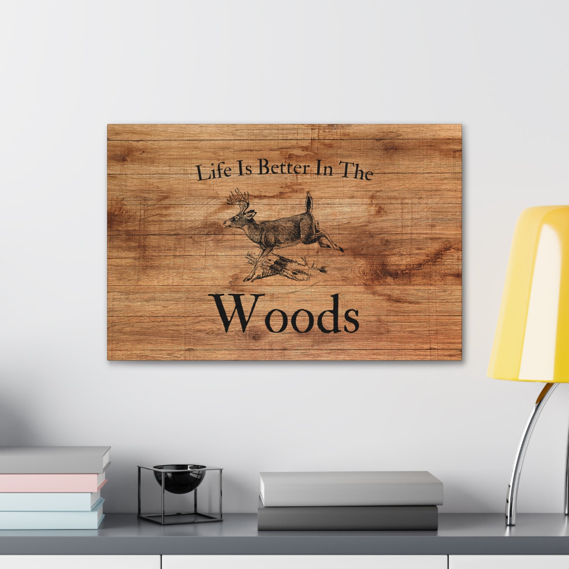 "Life Is Better In The Woods" Wall Art - Weave Got Gifts - Unique Gifts You Won’t Find Anywhere Else!