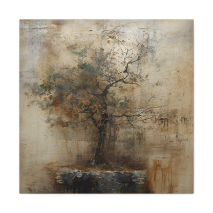 Rustic elegance in wabi sabi tree wall art