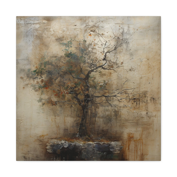 Rustic elegance in wabi sabi tree wall art