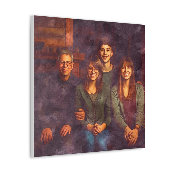 "Family In Watercolor" Custom Wall Art - Weave Got Gifts - Unique Gifts You Won’t Find Anywhere Else!