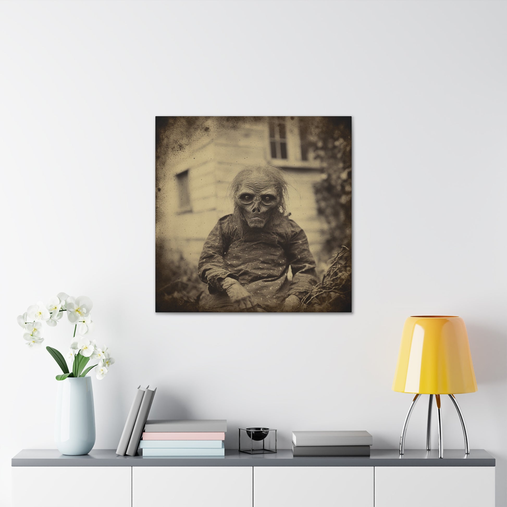 "Haunted Alien Skull" Wall Art - Weave Got Gifts - Unique Gifts You Won’t Find Anywhere Else!