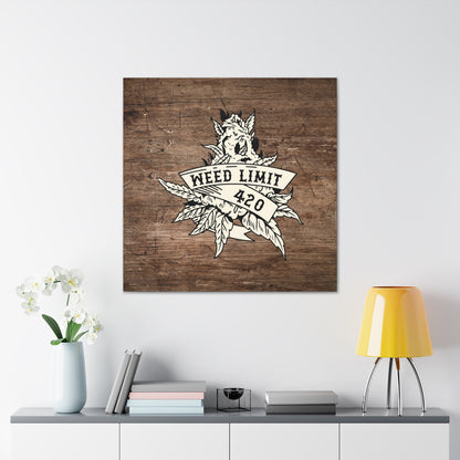 "Weed Limit 420" Wall Art - Weave Got Gifts - Unique Gifts You Won’t Find Anywhere Else!