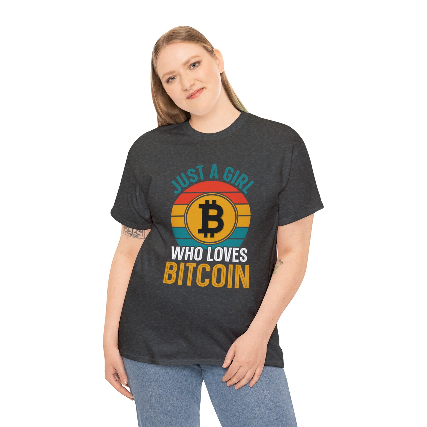 "Just A Girl Who Loves Bitcoin" T-Shirt - Weave Got Gifts - Unique Gifts You Won’t Find Anywhere Else!