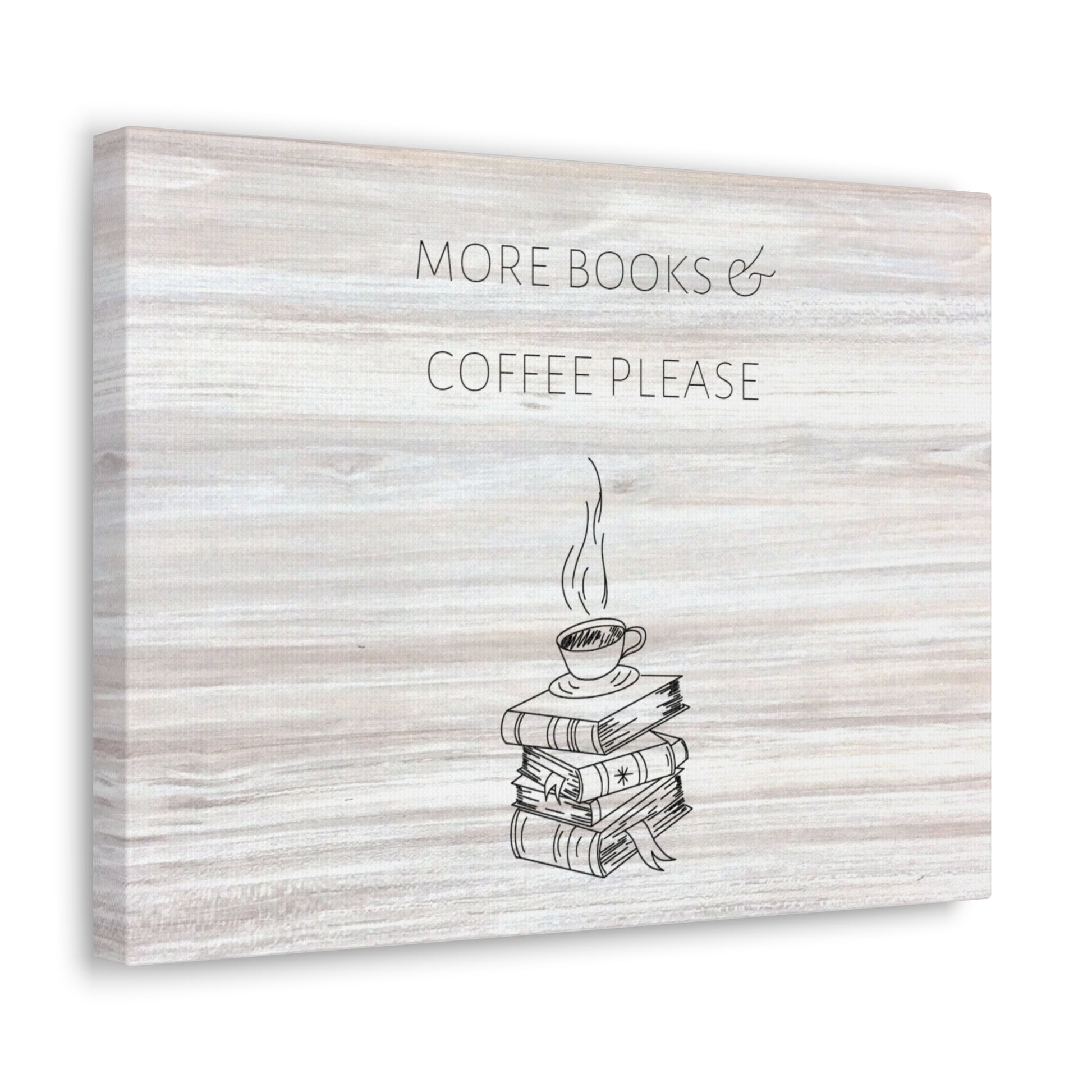 "More Books & Coffee Please" Wall Art - Weave Got Gifts - Unique Gifts You Won’t Find Anywhere Else!