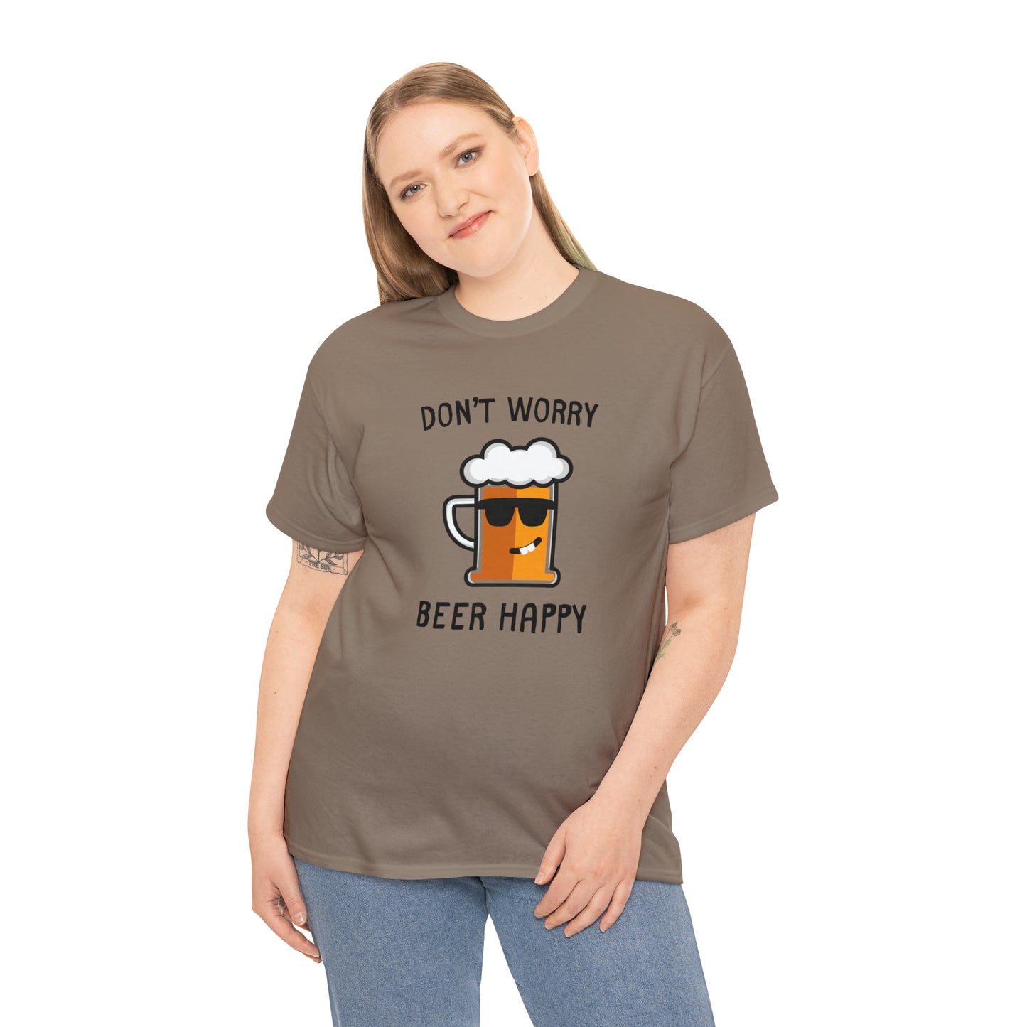 "Don't Worry, Beer Happy" T-Shirt - Weave Got Gifts - Unique Gifts You Won’t Find Anywhere Else!