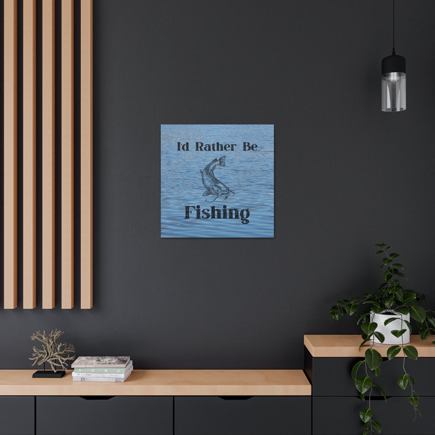 "I'd Rather Be Fishing" Wall Art - Weave Got Gifts - Unique Gifts You Won’t Find Anywhere Else!