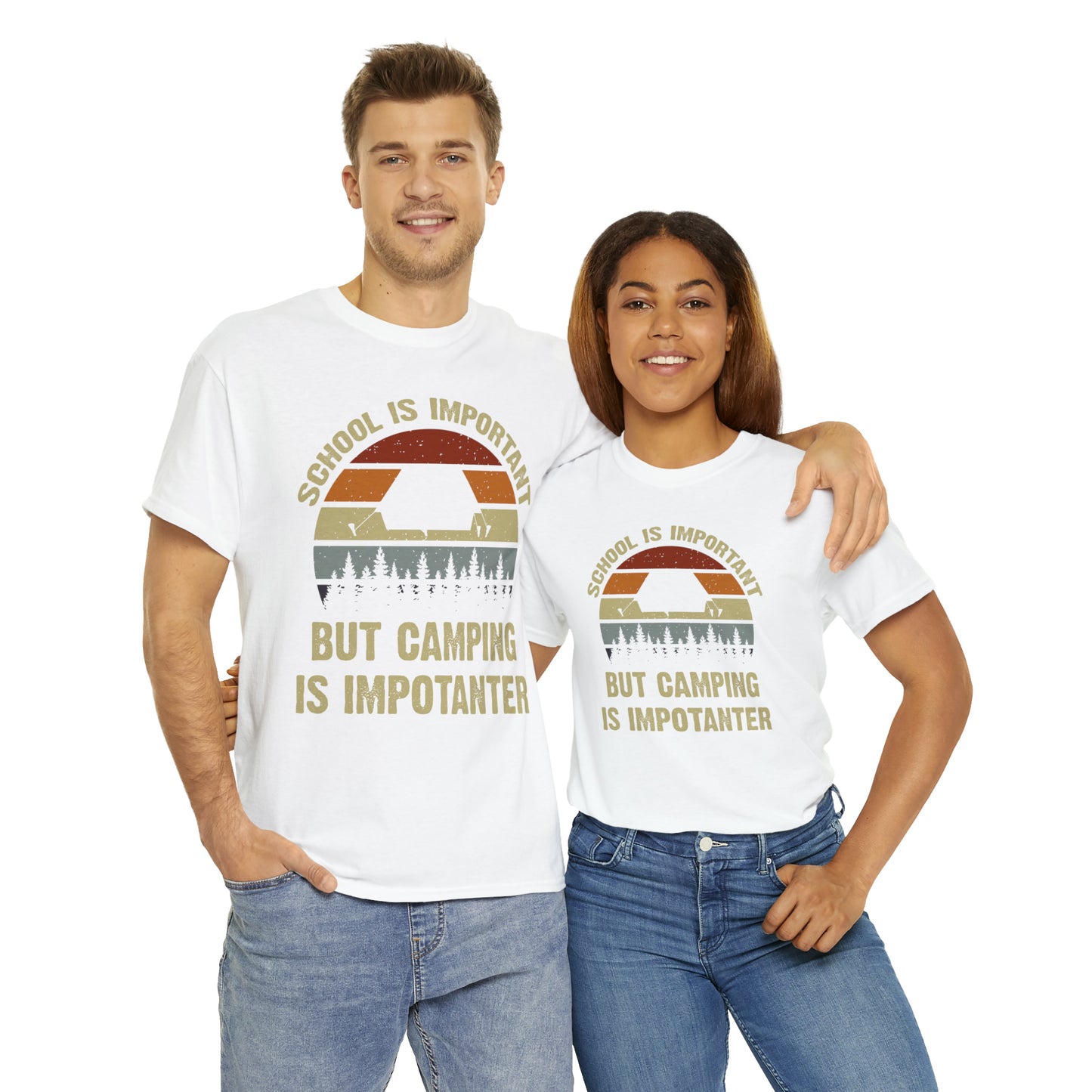 "Camping Is Importanter" T-Shirt - Weave Got Gifts - Unique Gifts You Won’t Find Anywhere Else!