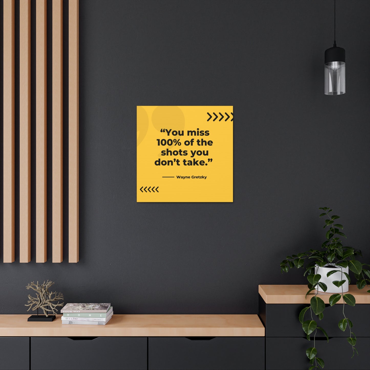 "You Miss 100% Of The Shots You Don't Take" Wall Art - Weave Got Gifts - Unique Gifts You Won’t Find Anywhere Else!