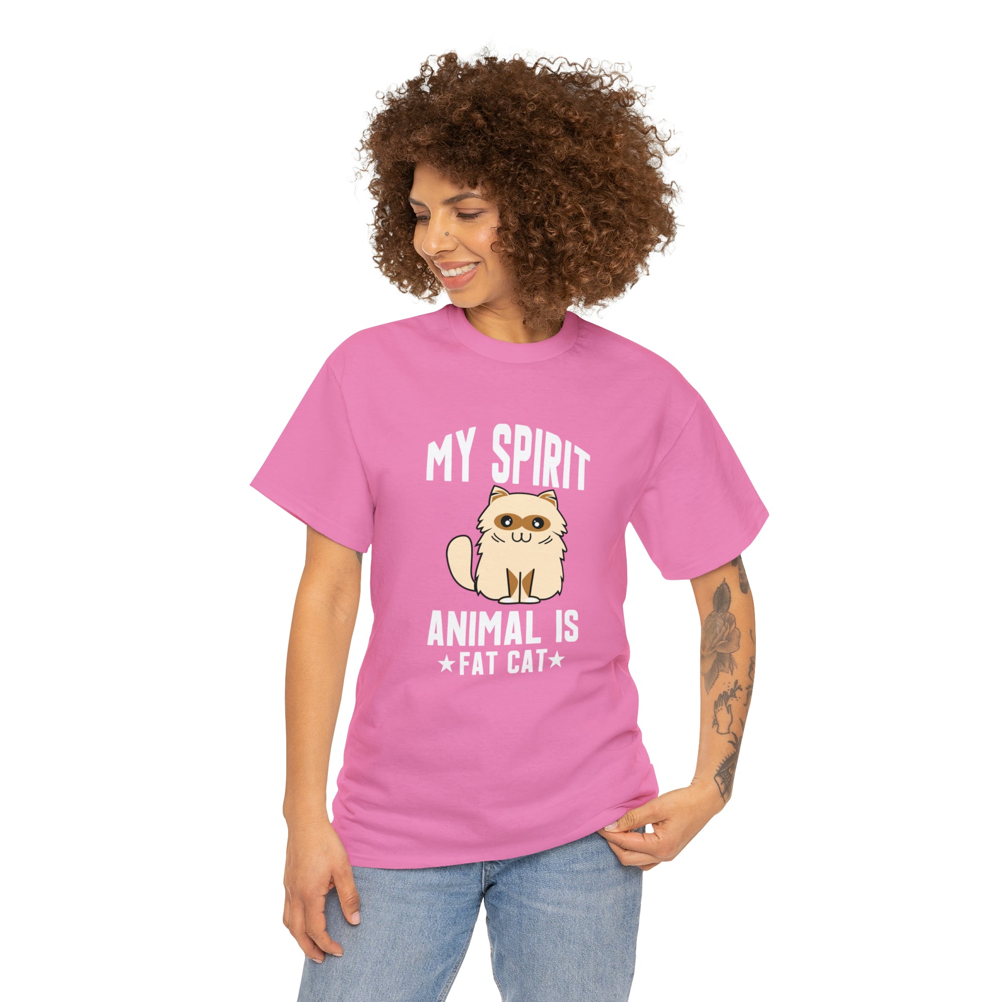 "Fat Cat Spirit Animal" T-Shirt - Weave Got Gifts - Unique Gifts You Won’t Find Anywhere Else!