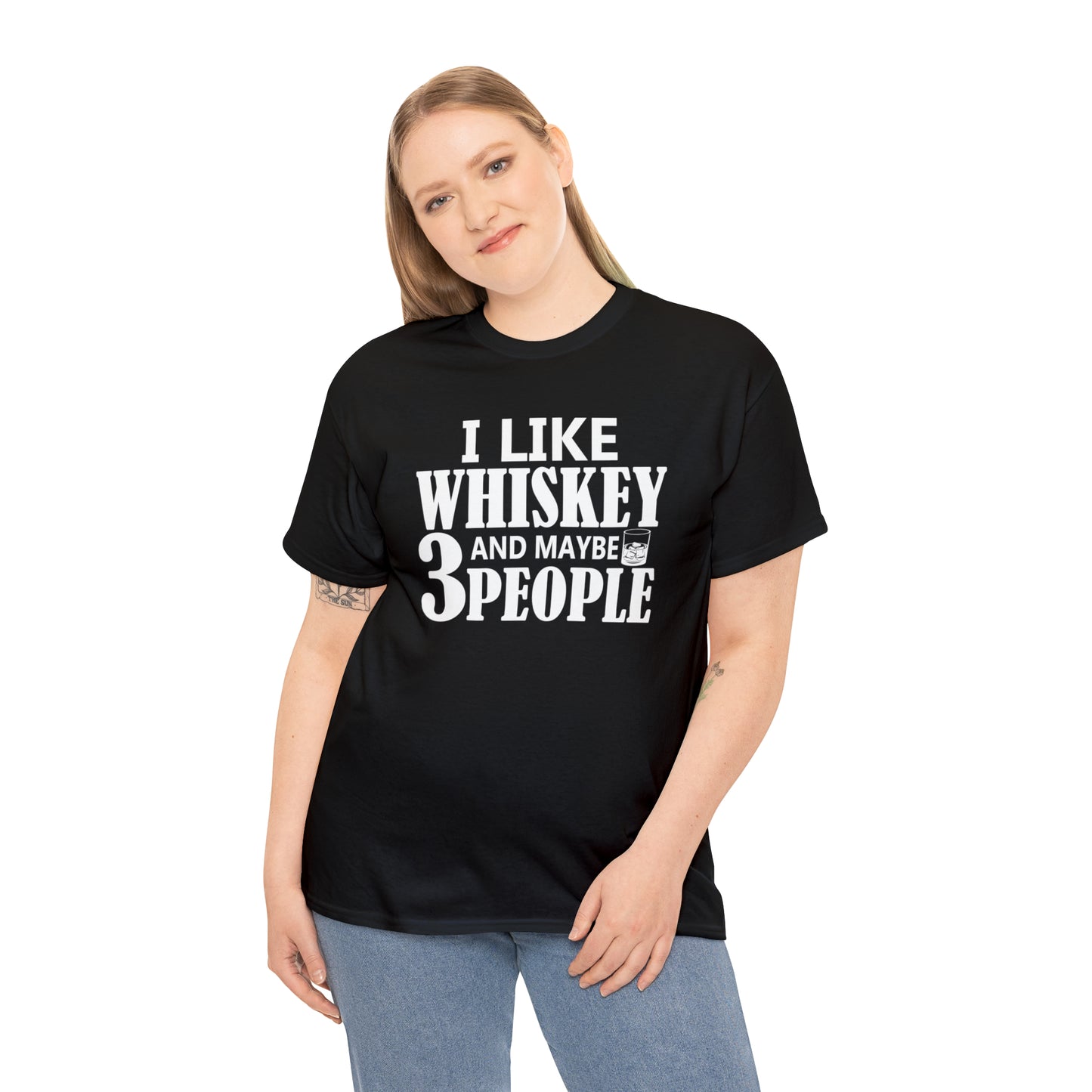 "I Like Whiskey & Like 3 People" T-Shirt - Weave Got Gifts - Unique Gifts You Won’t Find Anywhere Else!