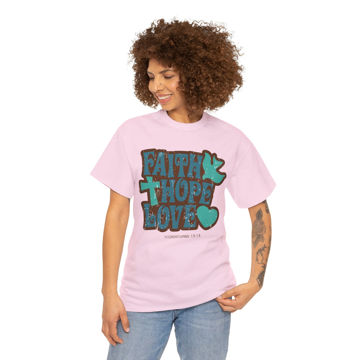 "Faith, Hope, Love" T-Shirt - Weave Got Gifts - Unique Gifts You Won’t Find Anywhere Else!