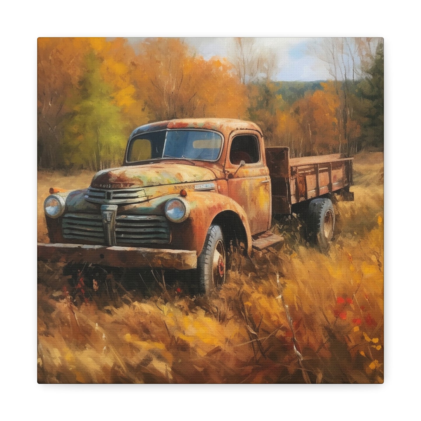 "Fall Farm Rustic Truck" Wall Art - Weave Got Gifts - Unique Gifts You Won’t Find Anywhere Else!