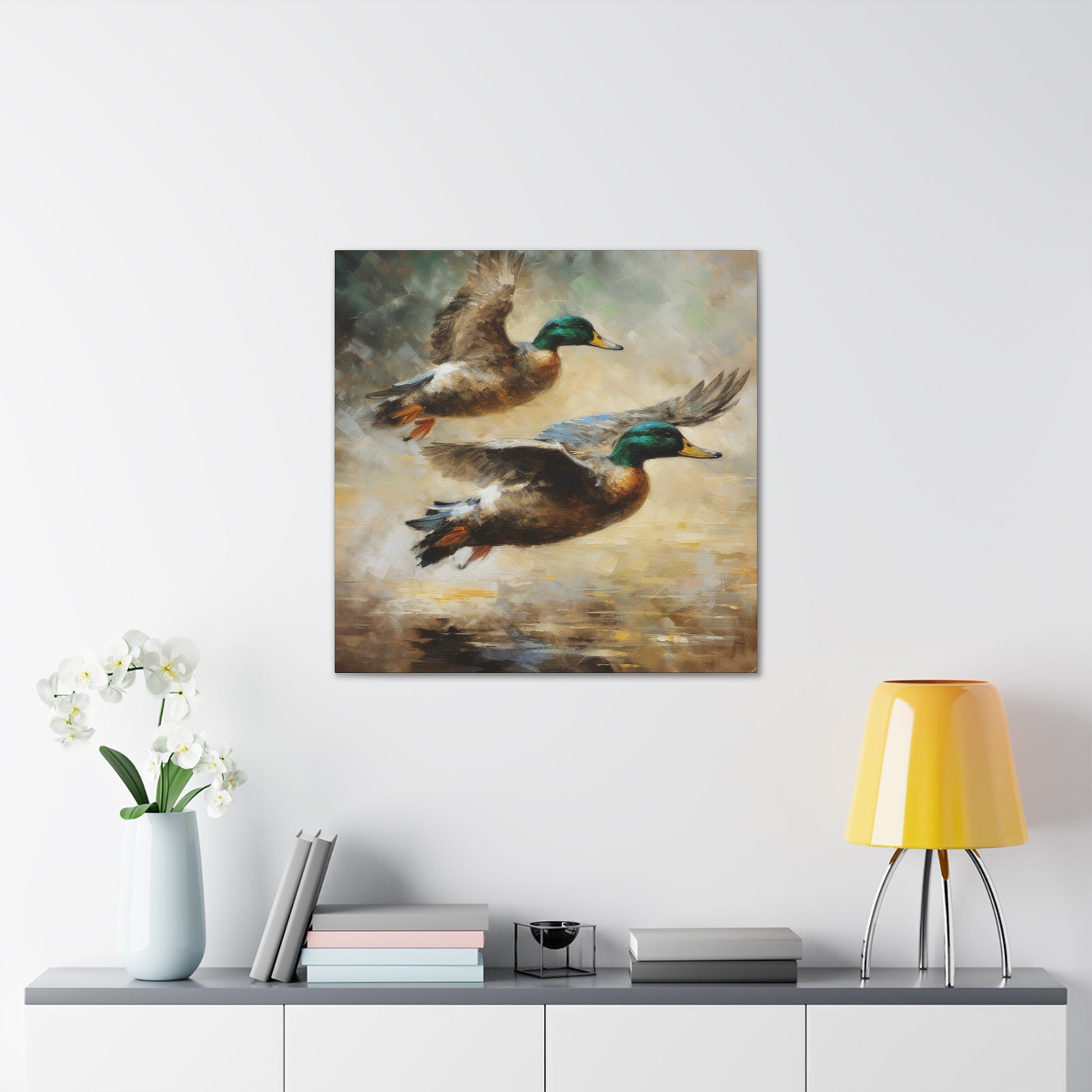 "Pair Of Ducks Flying" Wall Art - Weave Got Gifts - Unique Gifts You Won’t Find Anywhere Else!