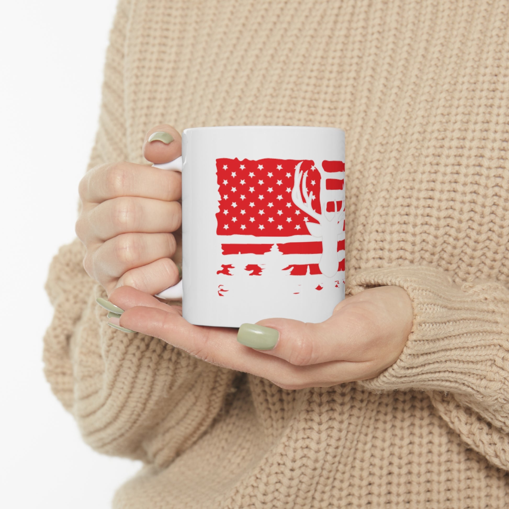 "American Deer" Coffee Mug - Weave Got Gifts - Unique Gifts You Won’t Find Anywhere Else!