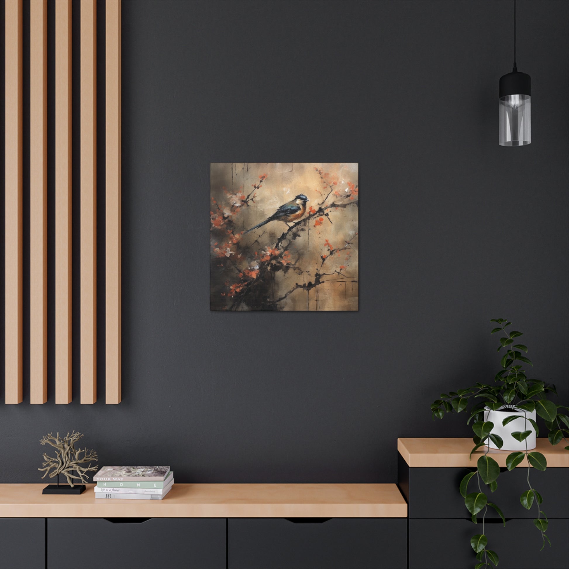 "Bird In Nature Wabi Sabi" Wall Art - Weave Got Gifts - Unique Gifts You Won’t Find Anywhere Else!