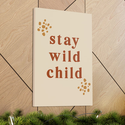 Inspirational wild child art with vibrant colors
