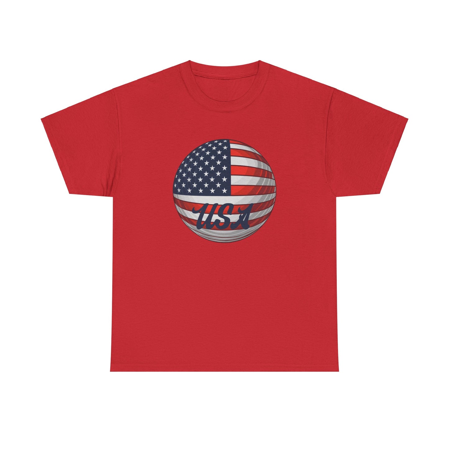 Team USA golf t-shirt with red, white, and blue design
