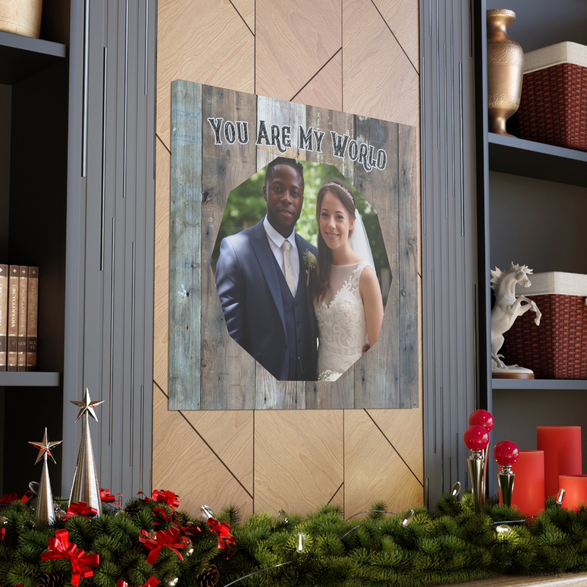 "You Are My World" Custom Photo Wall Art - Weave Got Gifts - Unique Gifts You Won’t Find Anywhere Else!