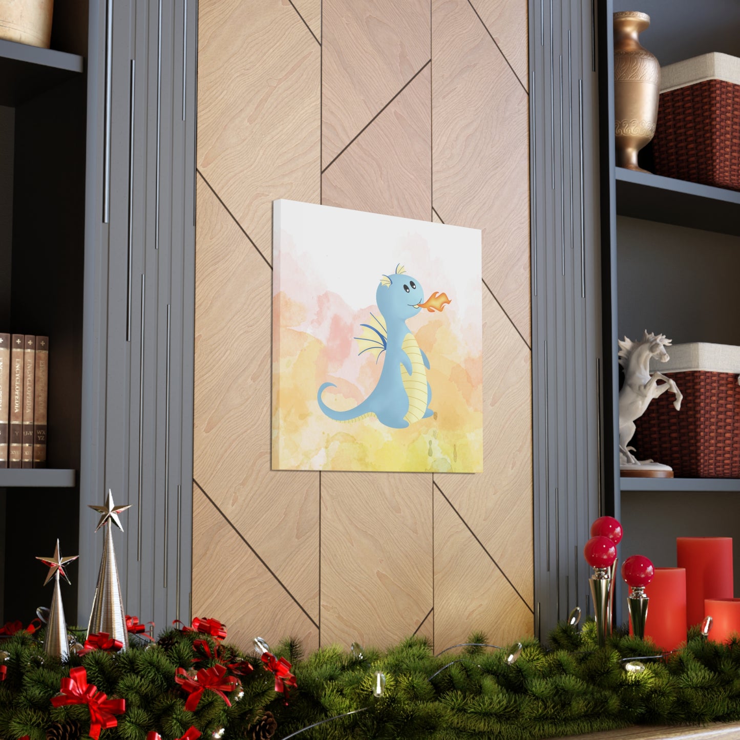 "Fire Dragon" Kids Wall Art - Weave Got Gifts - Unique Gifts You Won’t Find Anywhere Else!