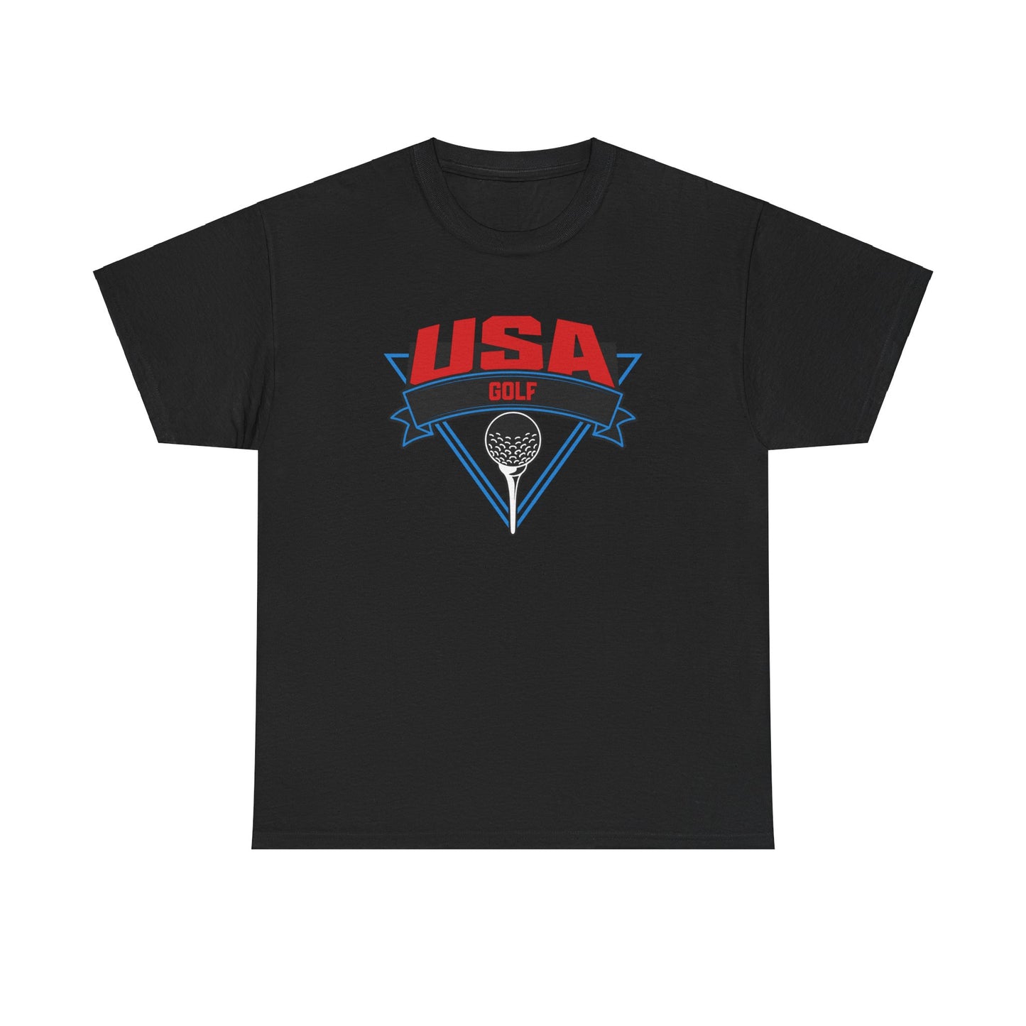 USA flag golf shirt for patriotic golfers
