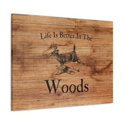 "Life Is Better In The Woods" Wall Art - Weave Got Gifts - Unique Gifts You Won’t Find Anywhere Else!