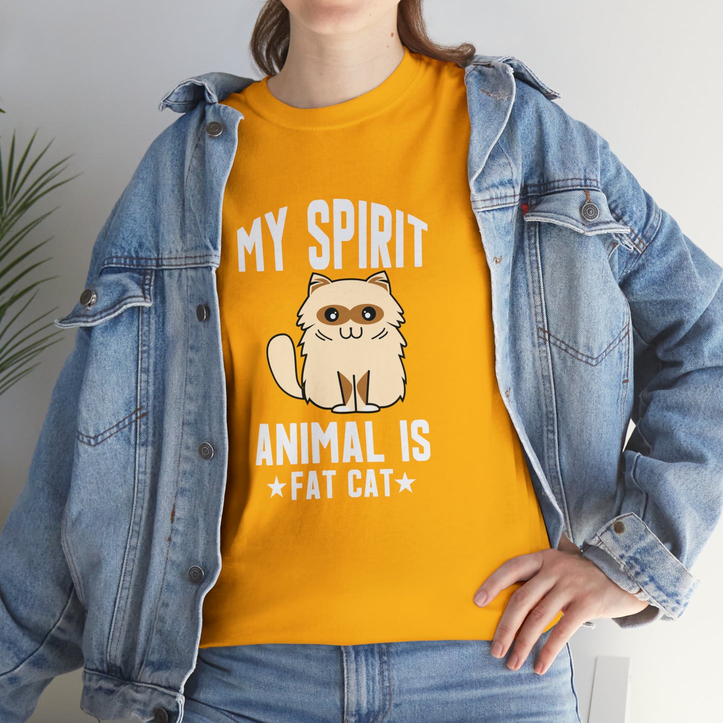 "Fat Cat Spirit Animal" T-Shirt - Weave Got Gifts - Unique Gifts You Won’t Find Anywhere Else!