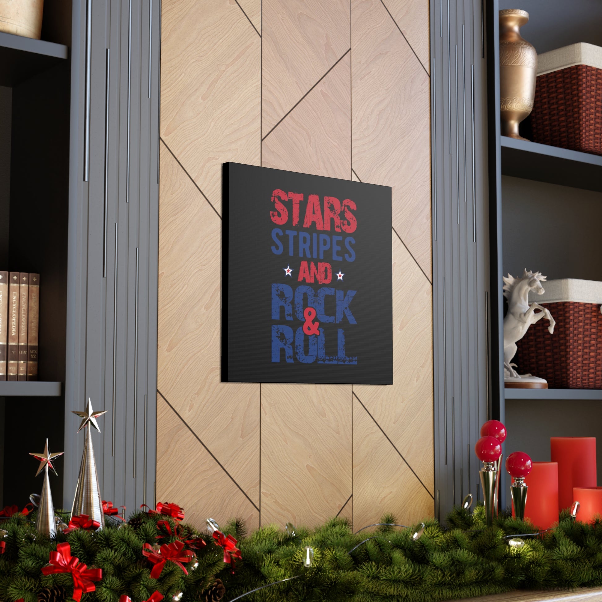 "Stars, Stripes And Rock & Roll" T-Shirt - Weave Got Gifts - Unique Gifts You Won’t Find Anywhere Else!