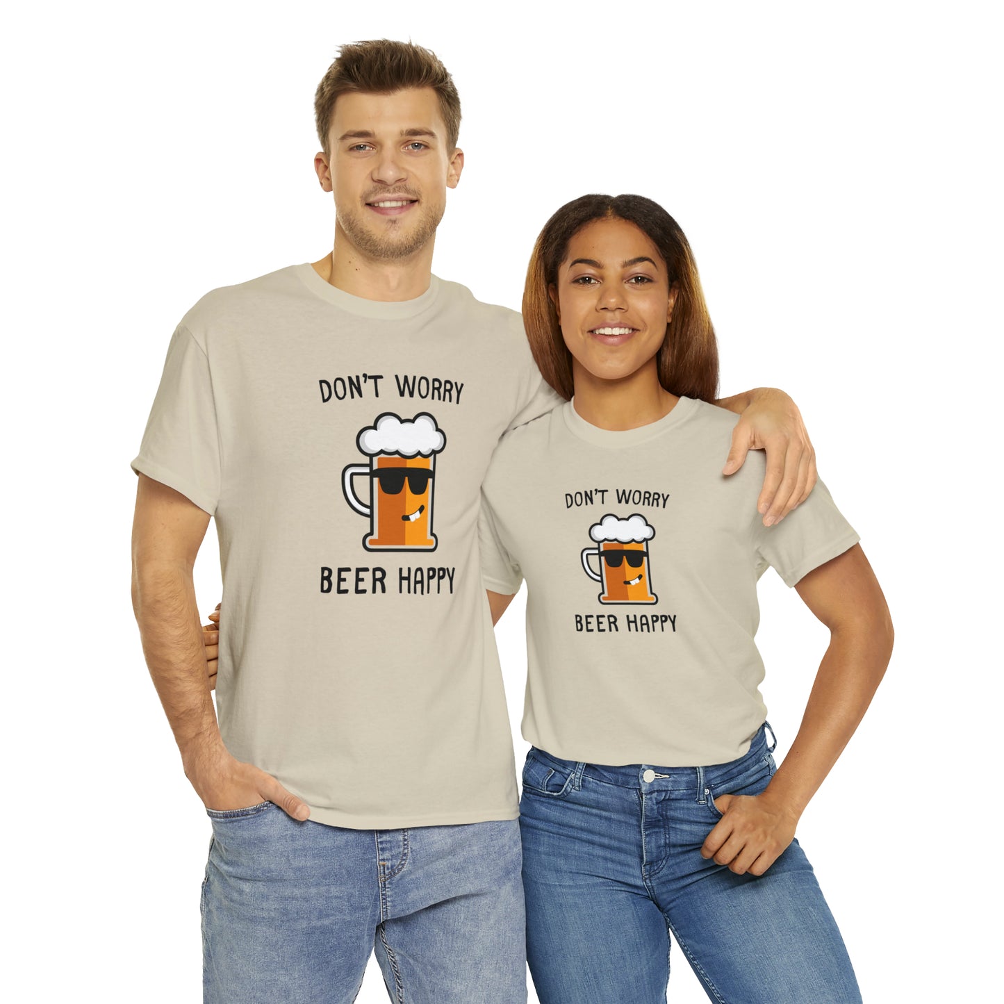 "Don't Worry, Beer Happy" T-Shirt - Weave Got Gifts - Unique Gifts You Won’t Find Anywhere Else!